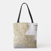 Louisiana Atlas Map Tote Bag (Achterkant)