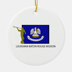 LOUISIANA BATON ROUGE MISSIE LDS CTR KERAMISCH ORNAMENT