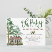 Louisiana Bayou Baby shower Invitation Kaart (Staand voorkant)