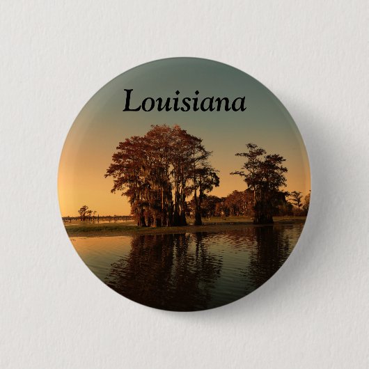 Louisiana bayou ronde button 5,7 cm (Voorkant)