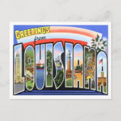 Louisiana  Big Letters Briefkaart (Voorkant)