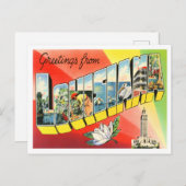 Louisiana  Big Letters Briefkaart (Voorkant / Achterkant)