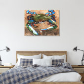 Louisiana Blue Crab Canvas Afdruk (Insitu (Slaapkamer))