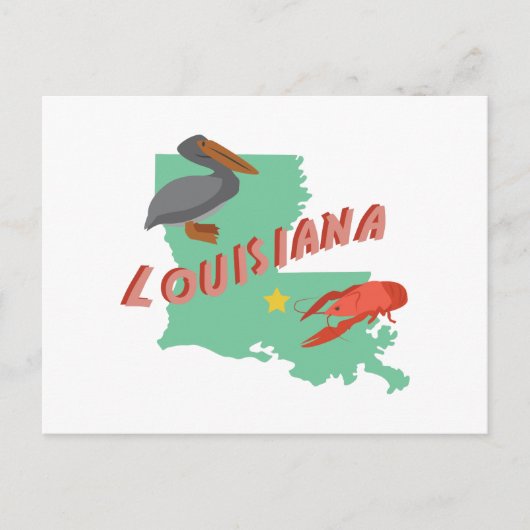 Louisiana Briefkaart (Voorkant)