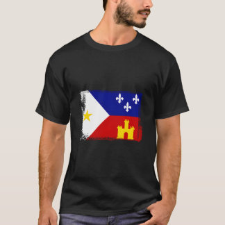 Louisiana Cajun Acadiana Vlag T-shirt