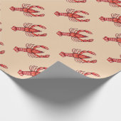 Louisiana Cajun Crawfish Custom Cadeaupapier (Hoek)