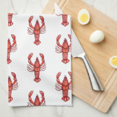Louisiana Cajun Crawfish Theedoek (Quarter Fold)