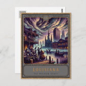 Louisiana | Carte postale Art gothique (Devant / Derrière)