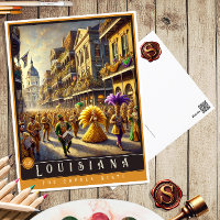 Louisiana | Carte postale État hyper-réaliste