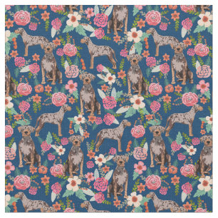 louisiana catahoula leopard dog florals stof