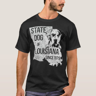Louisiana Catahoula Leopard Dog US State Dog Fan L T-shirt