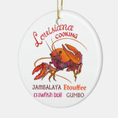 Louisiana Cooking Keramisch Ornament (Links)