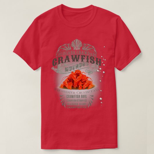 Louisiana Crawfish T-shirt (Design voorkant)