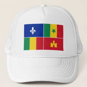 Louisiana Creoolse vlag Trucker Pet