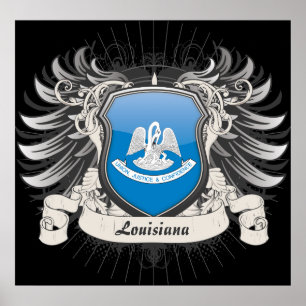 Louisiana Crest Poster