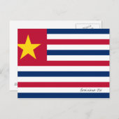 Louisiana Flag 1861 Briefkaart (Voorkant / Achterkant)