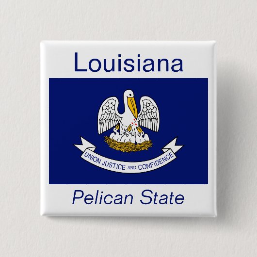 Louisiana Flag Button (Voorkant)