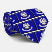 Louisiana Flag Stropdas (Opgerold)
