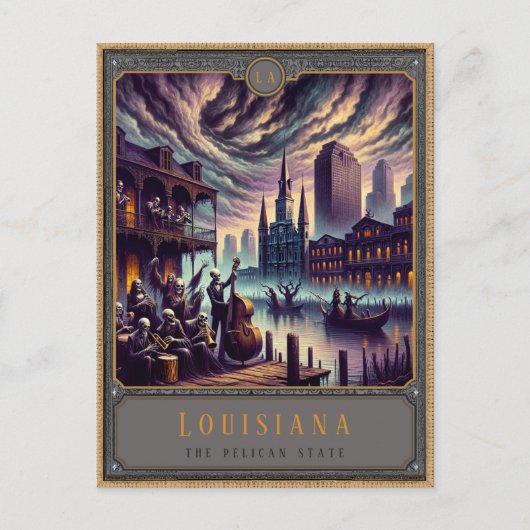 Louisiana | Gotische kunst Briefkaart (Voorkant)