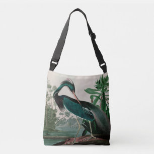 Louisiana Heron Birds of America Audubon Print Crossbody Tas