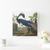 Louisiana Heron van John James Audubon Vierkante Klok (Huis)