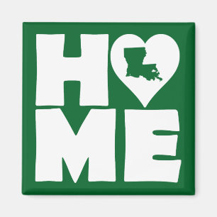 Louisiana Home Heart State Fridge Magnet Magneet
