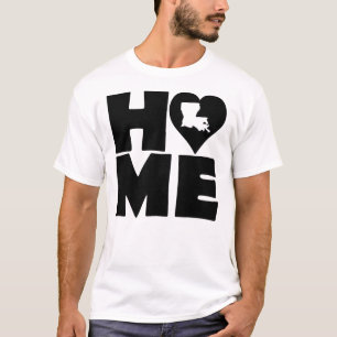 Louisiana Home Heart State T-Shirt