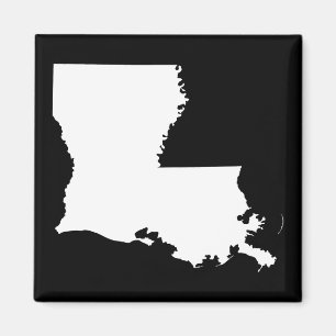 Louisiana in het wit en zwart magneet