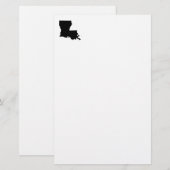 Louisiana in zwart-wit briefpapier (Voorkant / Achterkant)