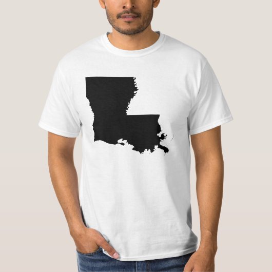 Louisiana in zwart-wit t-shirt (Voorkant)
