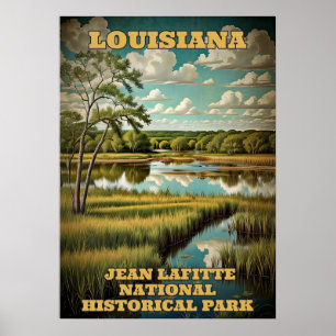 Louisiana Jean Lafitte Nationaal Historisch Park 3 Poster