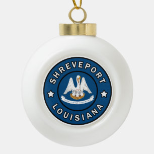 Louisiana Keramische Bal Ornament