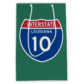 Louisiana LA I-10 Interstate Highway Shield - Medium Cadeauzakje (Voorkant)