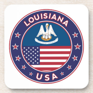 Louisiana, Louisiana, telefooncel, sticker, tas Bier Onderzetter