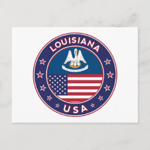 Louisiana, Louisiana, telefooncel, sticker, tas Briefkaart