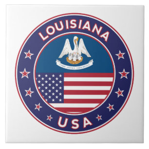Louisiana, Louisiana, telefooncel, sticker, tas Tegeltje