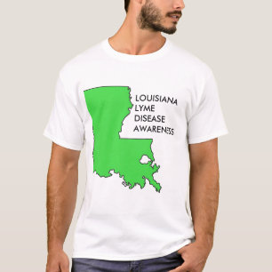 Louisiana Lyme-ziektebewustzijn T-shirt