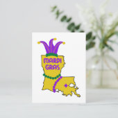 Louisiana Mardi Gras Briefkaart (Staand voorkant)