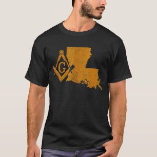 Louisiana Masons Grand Lodge F&am La Mason Father' T-shirt