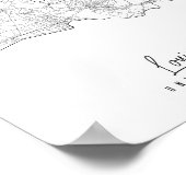 Louisiana Minimal Street Map Poster (Hoek)