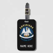 LOUISIANA PELICAN STATE FLAG BAGAGELABEL (Voorkant (verticaal))