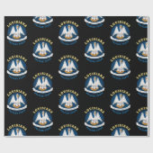 LOUISIANA PELICAN STATE FLAG CADEAUPAPIER (Vlak)