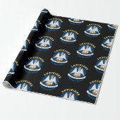 LOUISIANA PELICAN STATE FLAG CADEAUPAPIER (Uitgerold)