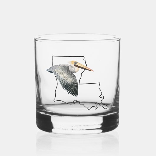 Louisiana Pelican Whiskey Glas (Voorkant)