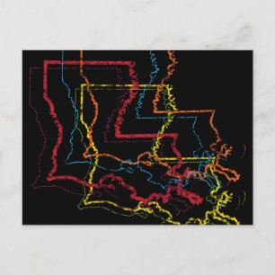 louisiana pride blur briefkaart