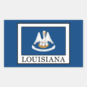 Louisiana Rechthoekige Sticker