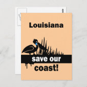 Louisiana redt onze kust briefkaart (Voorkant / Achterkant)