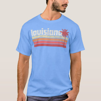 Louisiana  Retro 70s 80s Kortband Palm T T-shirt