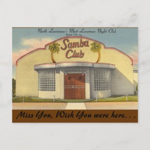 Louisiana, Samba Club, Bossier City Briefkaart