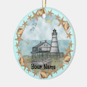 Louisiana Shells Lighthouse Ornament (Links)